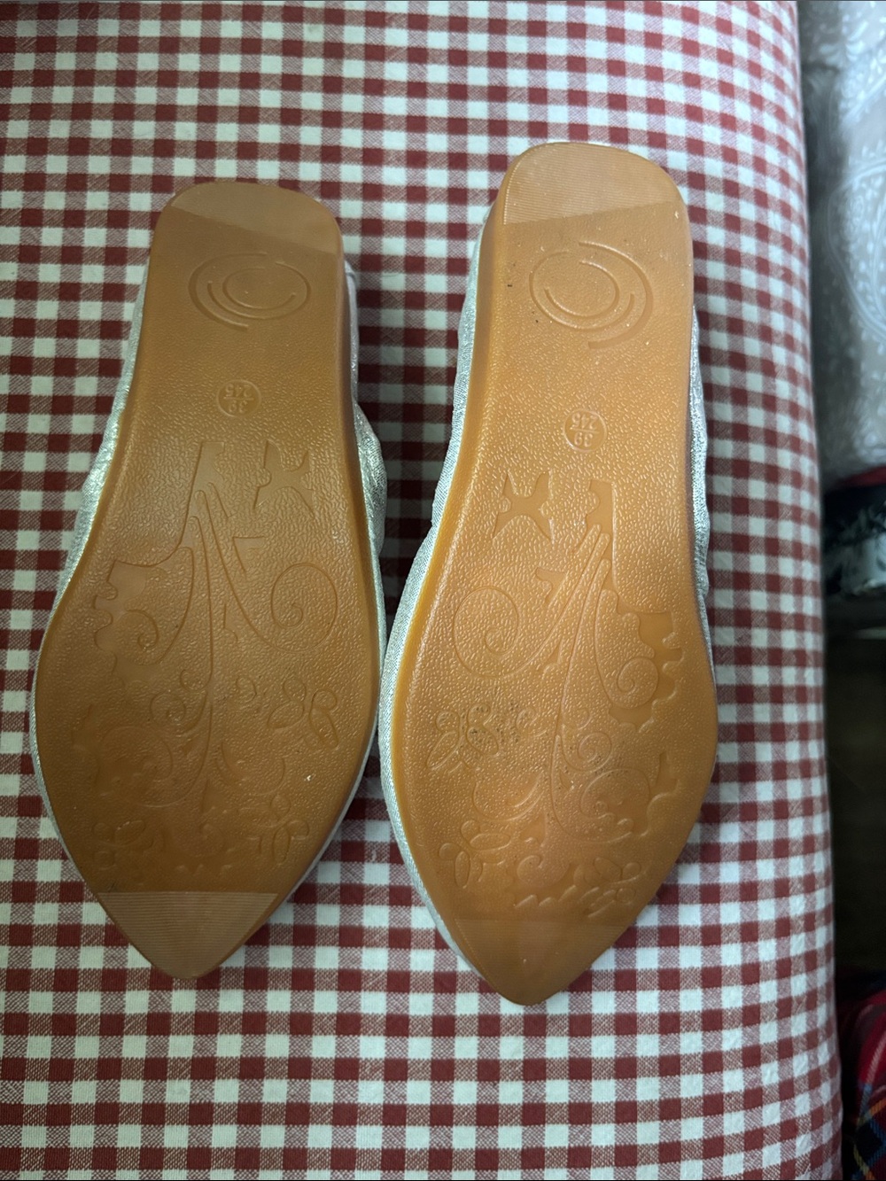 Silver Jewel Butterfly Pointed Flats - Picture 6 of 7